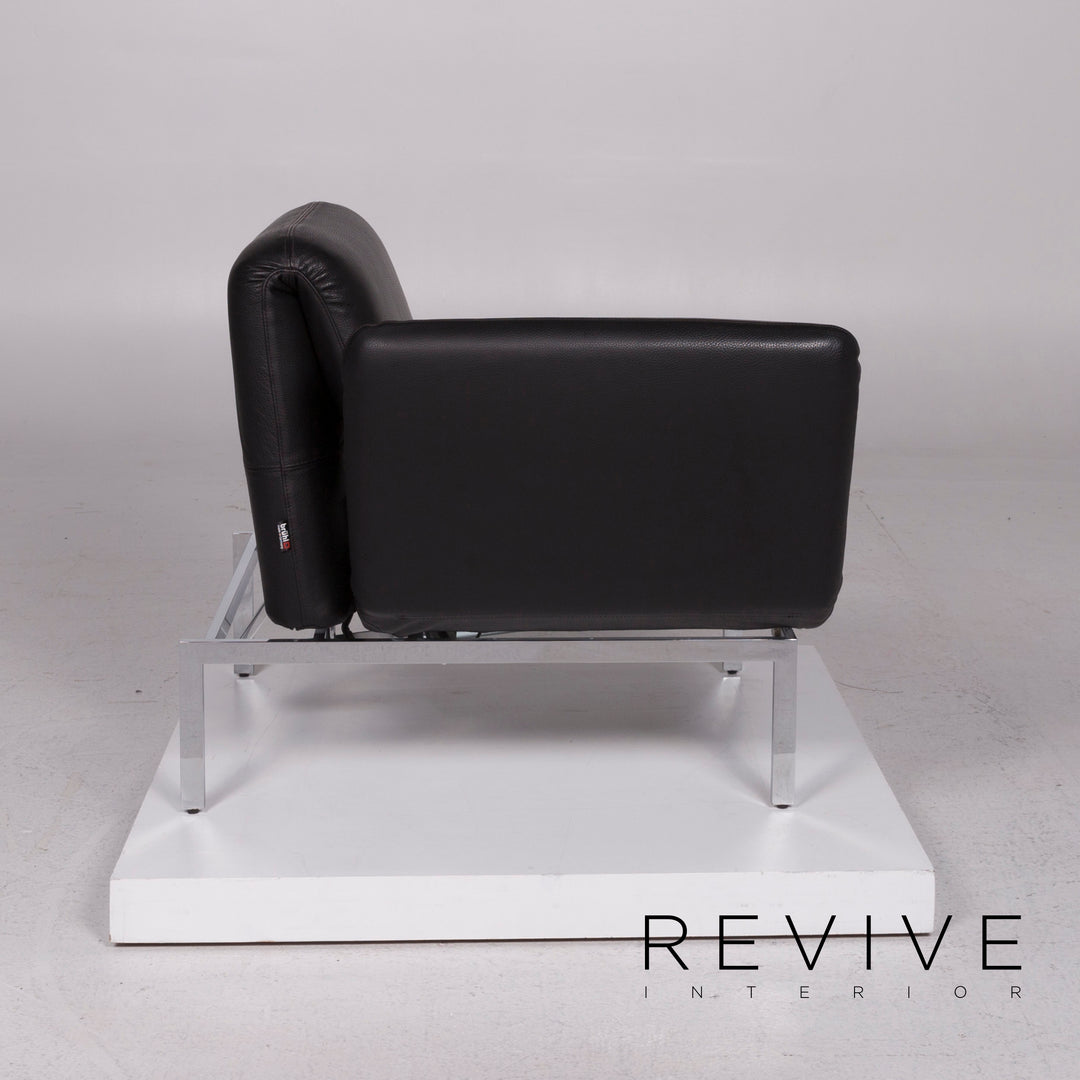 Brühl & Sippold Roro Leder Sessel Schwarz inkl. Funktion #11776