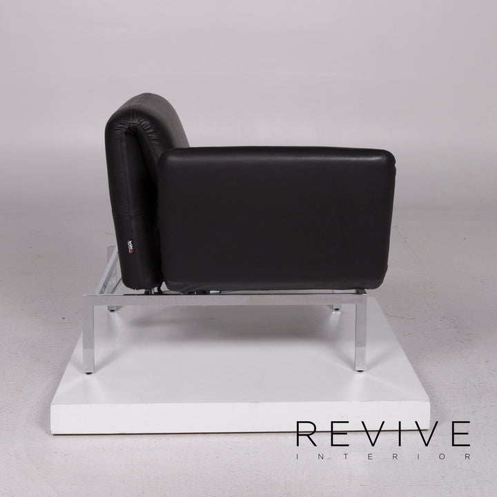 Brühl & Sippold Roro Leder Sessel Schwarz inkl. Funktion #11776