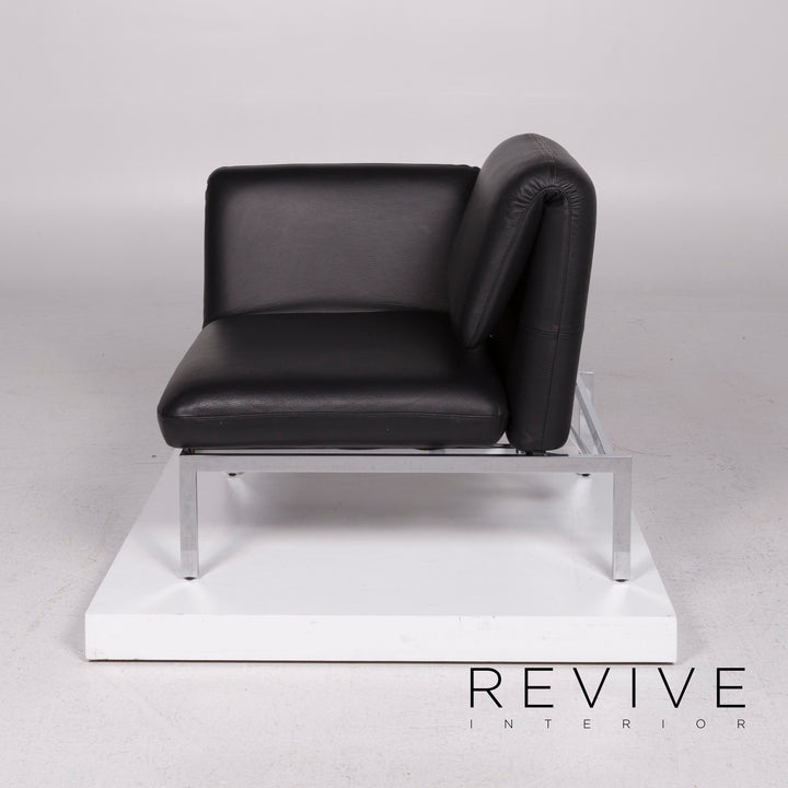 Brühl & Sippold Roro Leder Sessel Schwarz inkl. Funktion #11776