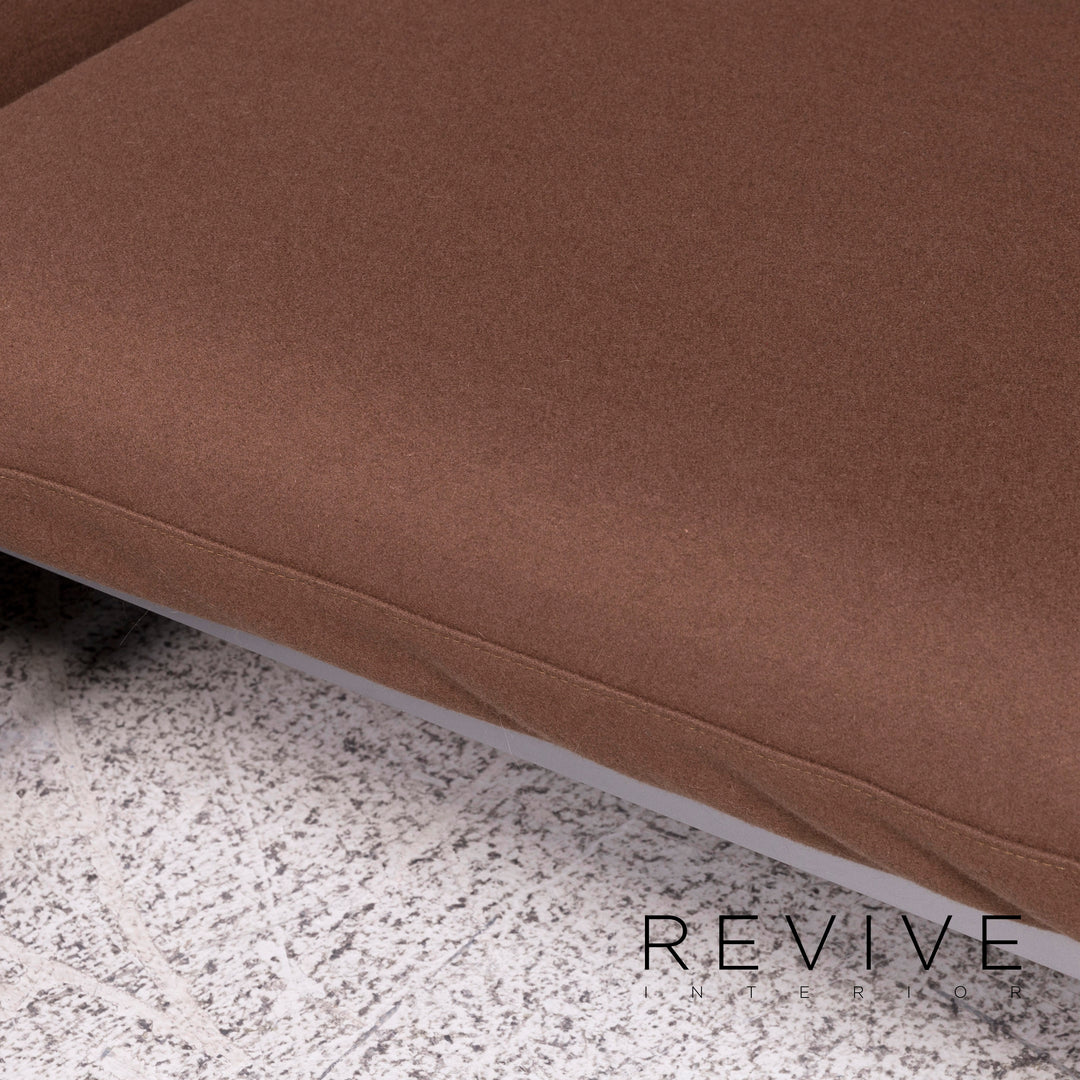 Brühl & Sippold Roro Stoff Ecksofa Braun Sofa Relaxfunktion Schlaffunktion Couch #10192