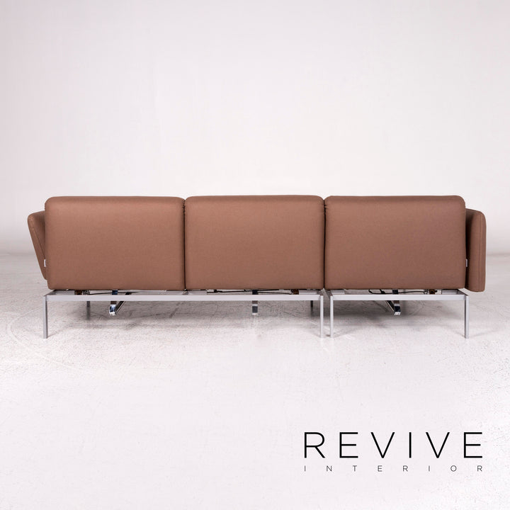 Brühl & Sippold Roro Stoff Ecksofa Braun Sofa Relaxfunktion Schlaffunktion Couch #10192