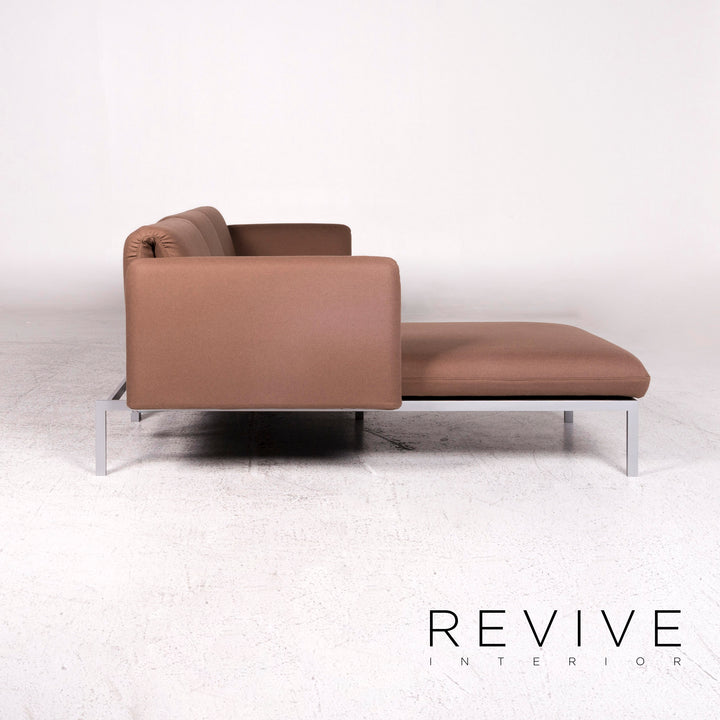 Brühl & Sippold Roro Stoff Ecksofa Braun Sofa Relaxfunktion Schlaffunktion Couch #10192