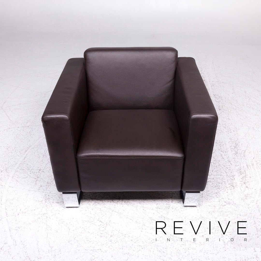 Brühl & Sippold Serge Leder Sessel Braun #9253