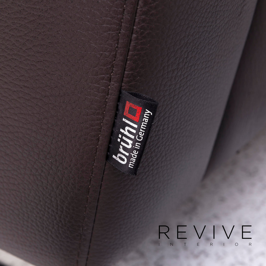 Brühl & Sippold Serge Leder Sessel Braun #9253