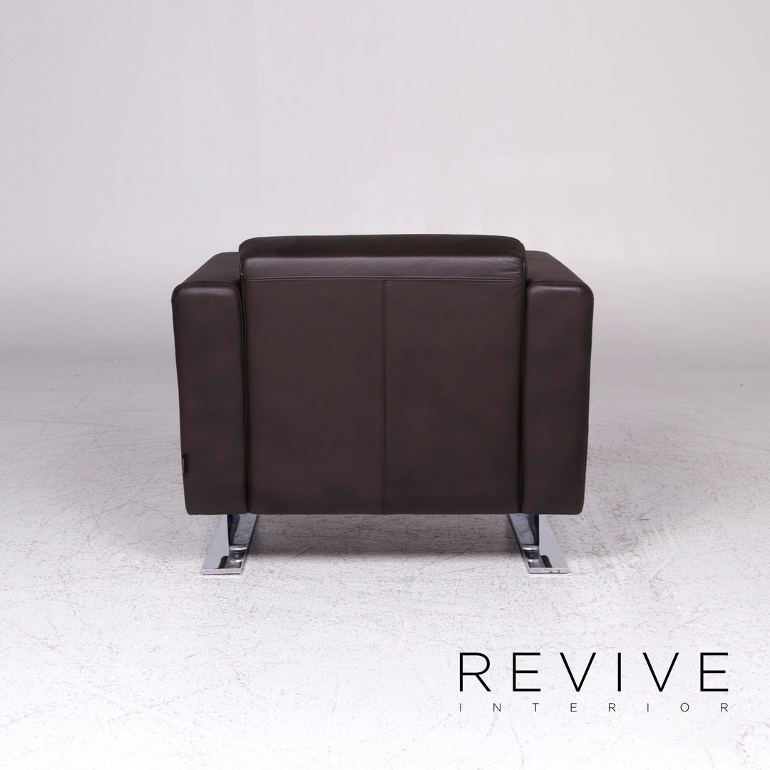 Brühl & Sippold Serge Leder Sessel Braun #9253