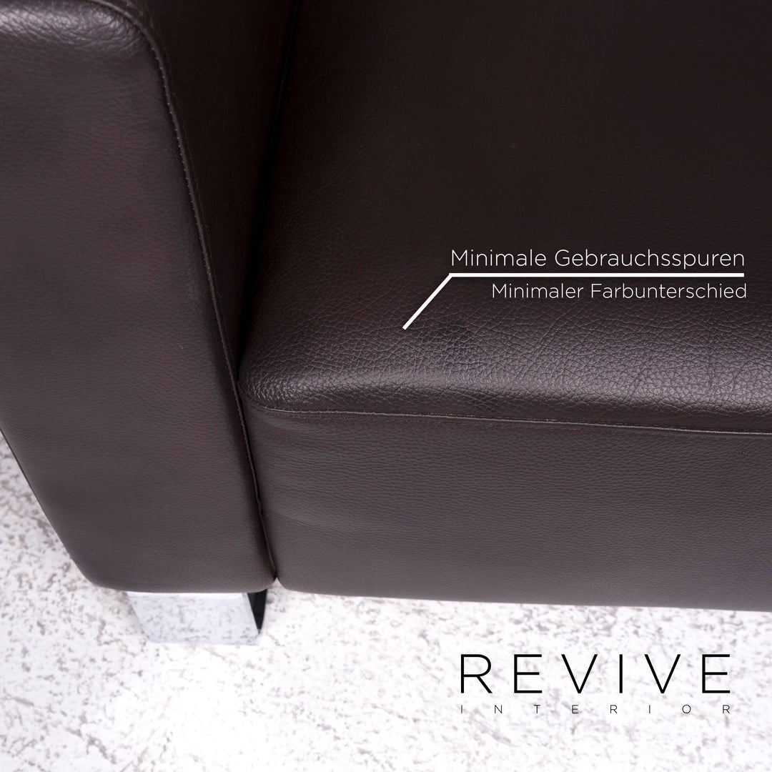 Brühl & Sippold Serge Leder Sessel Braun #9253