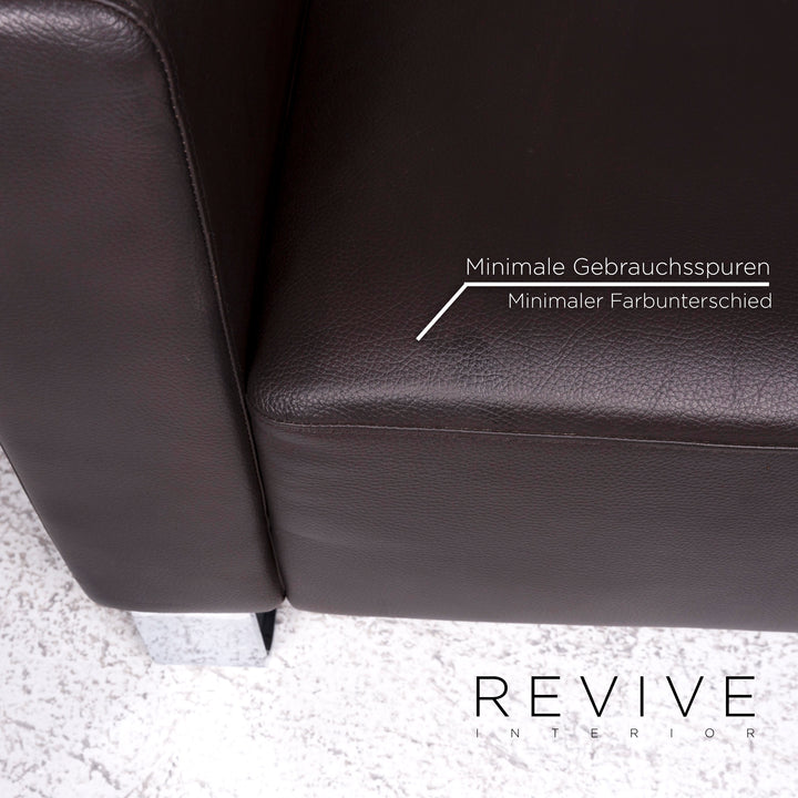 Brühl & Sippold Serge Leder Sessel Braun #9253