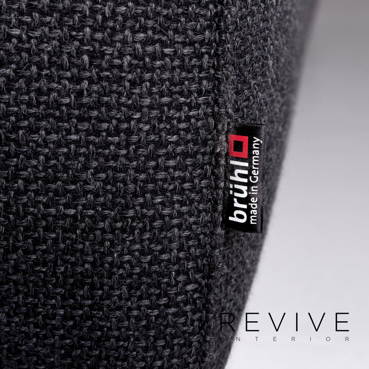 Brühl & Sippold Stoff Ecksofa Anthrazit Grau Sofa Couch #10388