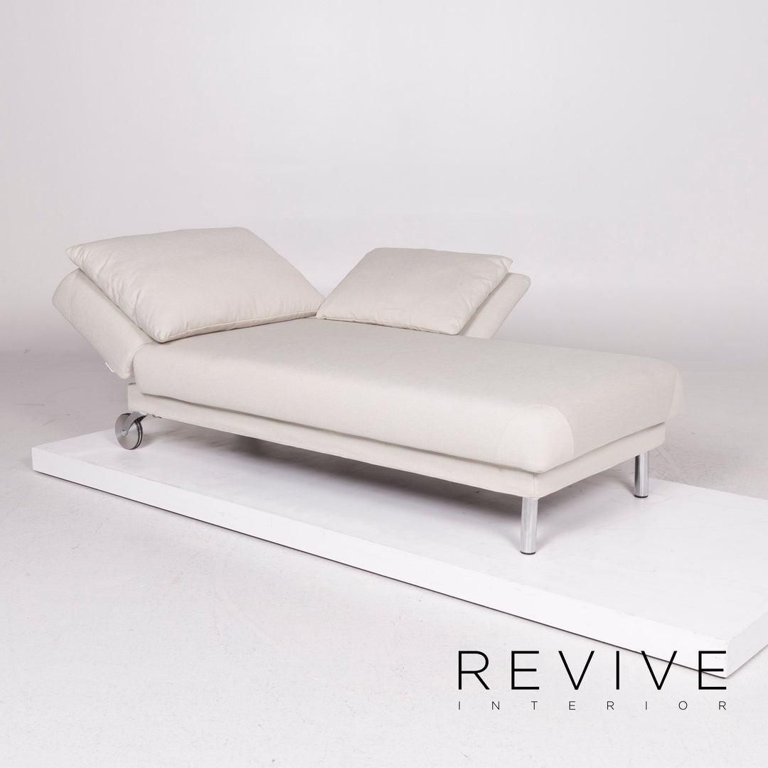 Brühl & Sippold Tam Stoff Sofa Weiß Zweisitzer inkl. Funktion #11753