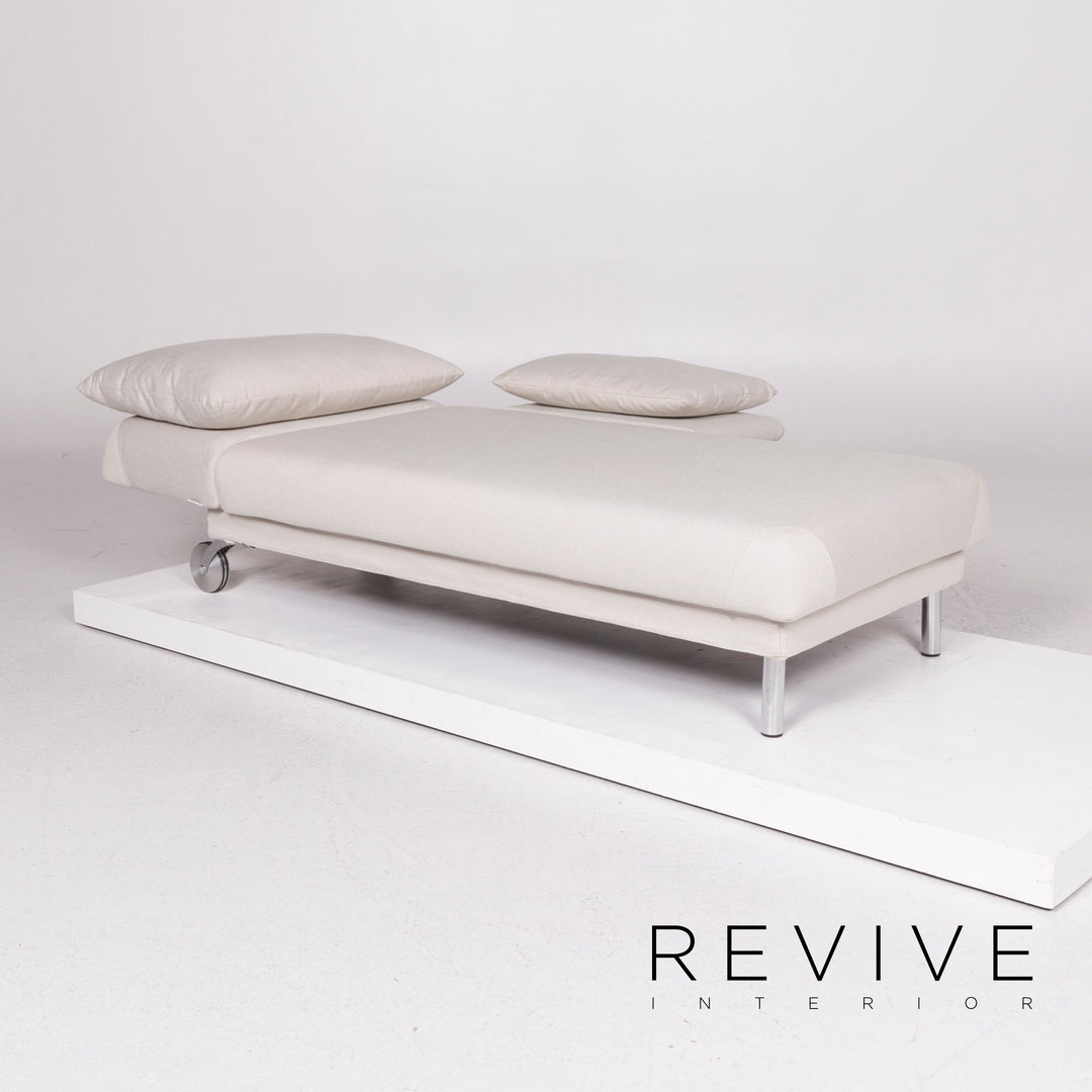 Brühl & Sippold Tam Stoff Sofa Weiß Zweisitzer inkl. Funktion #11753