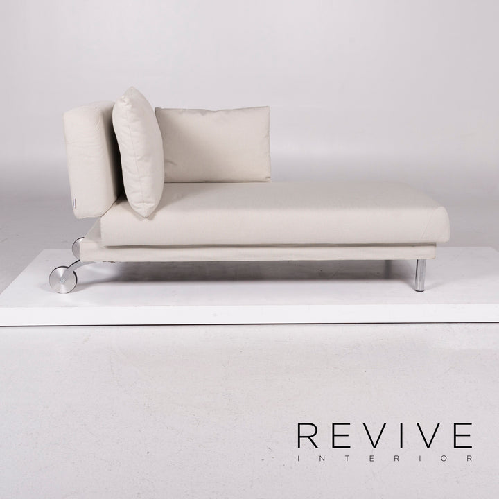 Brühl & Sippold Tam Stoff Sofa Weiß Zweisitzer inkl. Funktion #11753