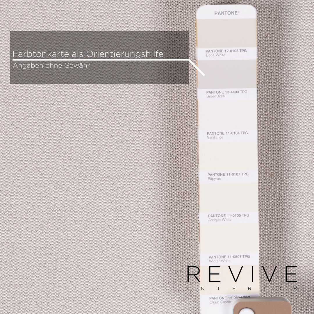 Brühl & Sippold Tam Stoff Sofa Weiß Zweisitzer inkl. Funktion #11753