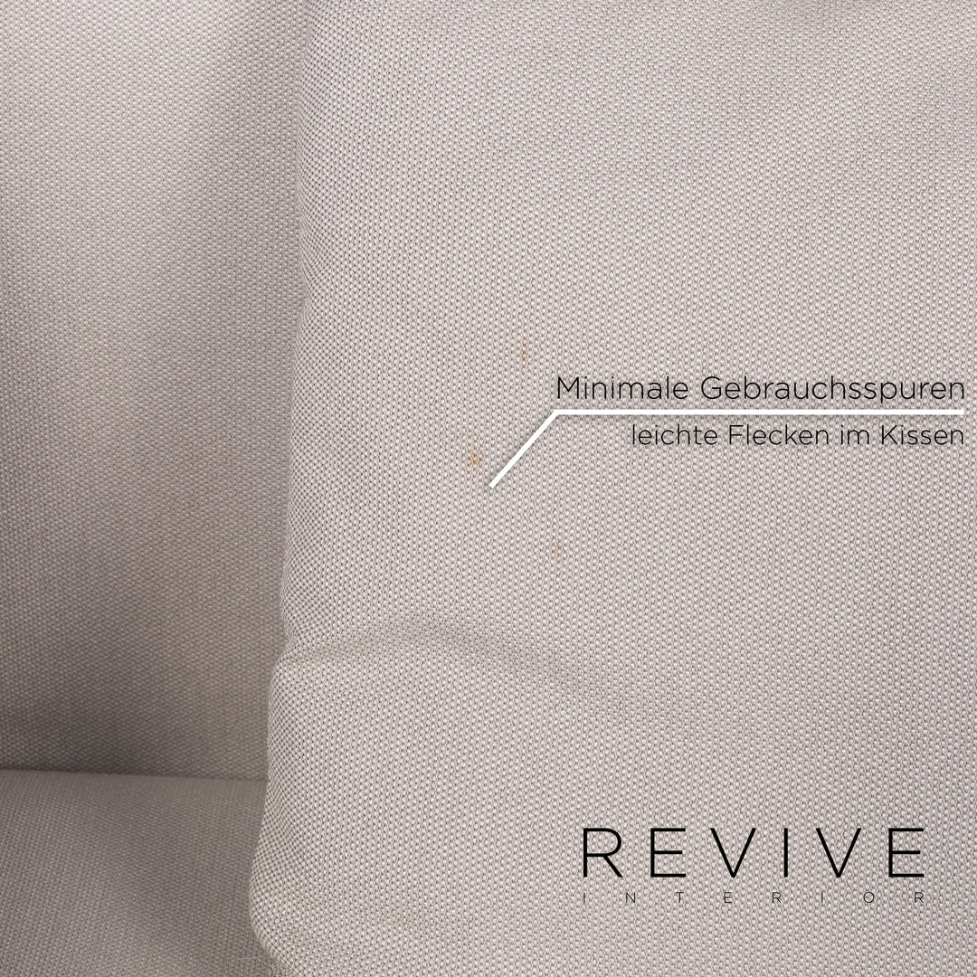 Brühl & Sippold Tam Stoff Sofa Weiß Zweisitzer inkl. Funktion #11753