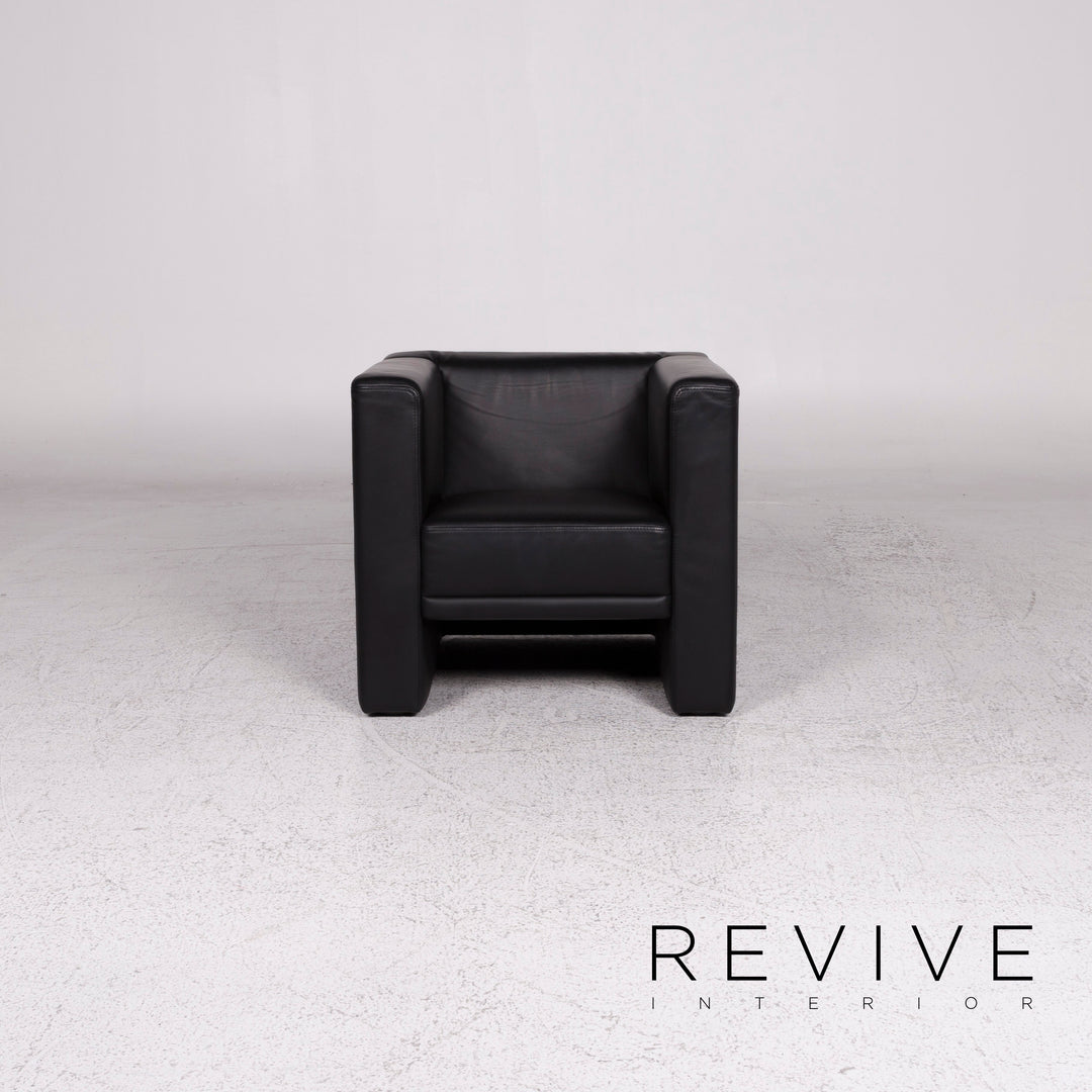 Brühl & Sippold Visavis Leder Sessel Schwarz #9954