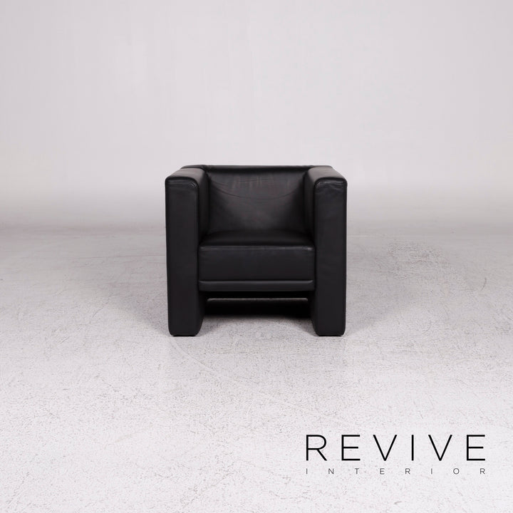 Brühl & Sippold Visavis Leder Sessel Schwarz #9954