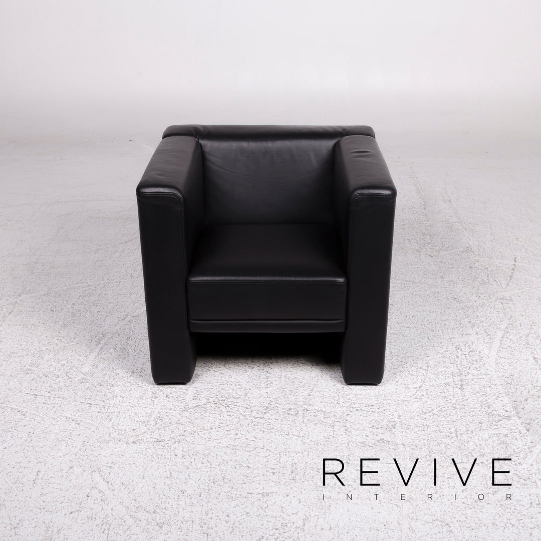 Brühl & Sippold Visavis Leder Sessel Schwarz #9954