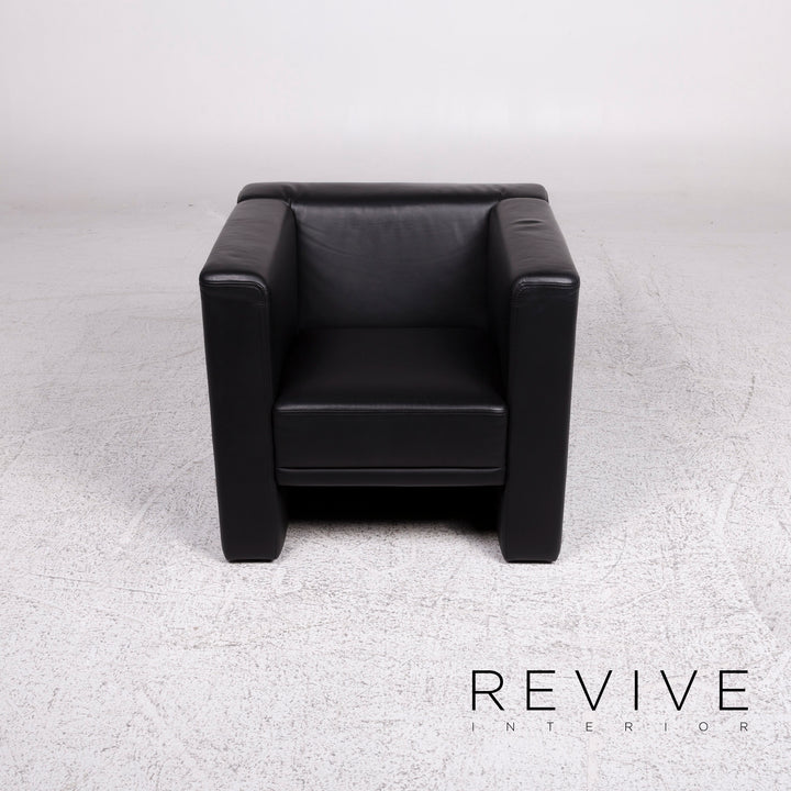 Brühl & Sippold Visavis Leder Sessel Schwarz #9954