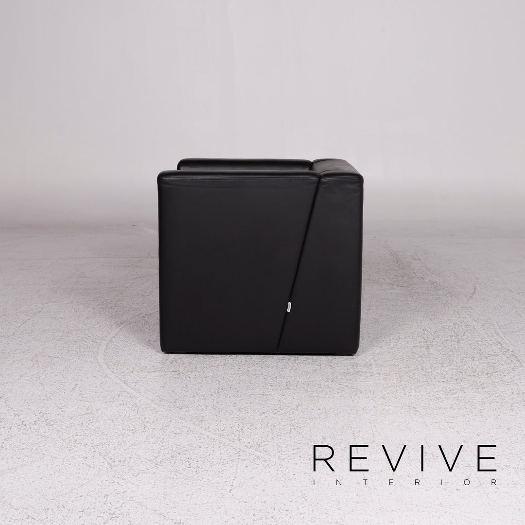 Brühl & Sippold Visavis Leder Sessel Schwarz #9954