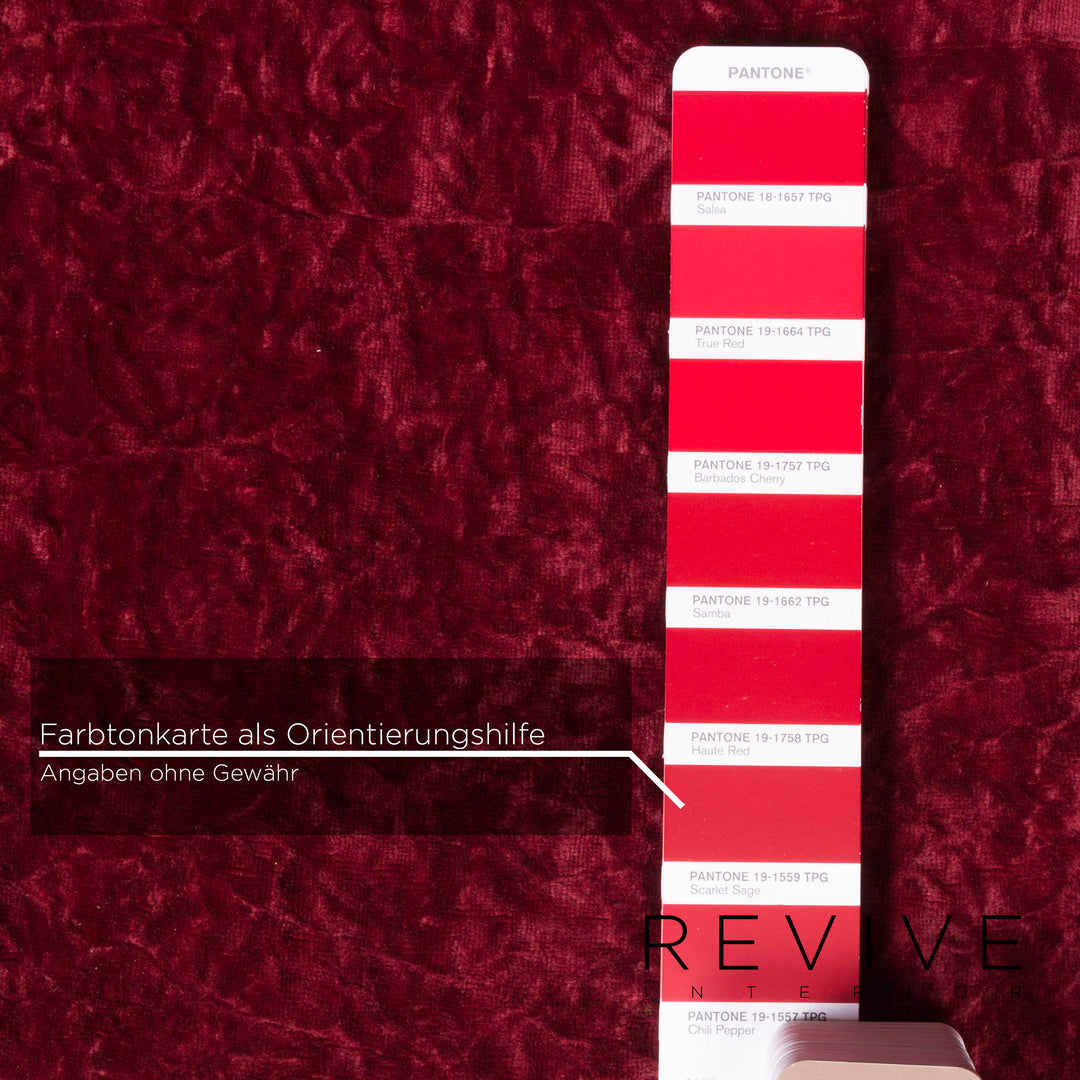 Bretz Gaudi Samt Sessel Rot #11855