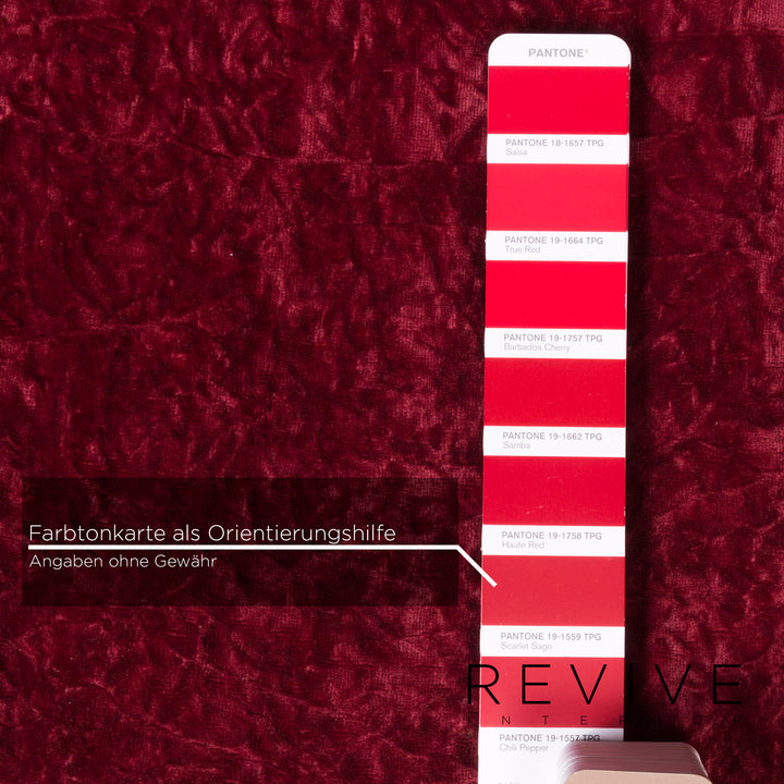 Bretz Gaudi Samt Sessel Rot #11855