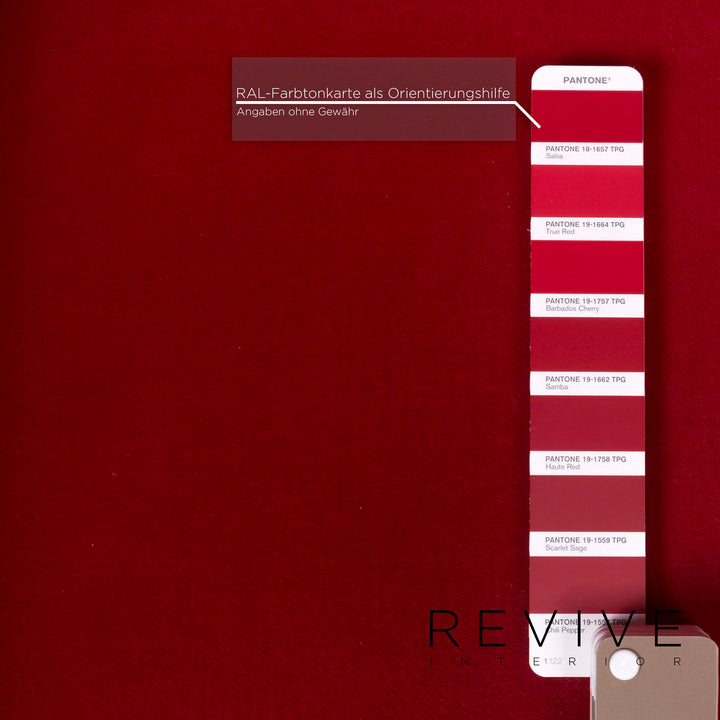 Bretz Gaudi Samt Stoff Sessel Rot #11534