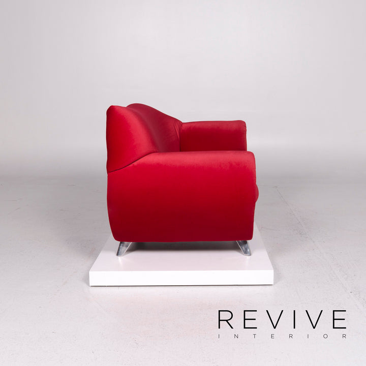 Bretz Gaudi Samt Stoff Sessel Rot #11534