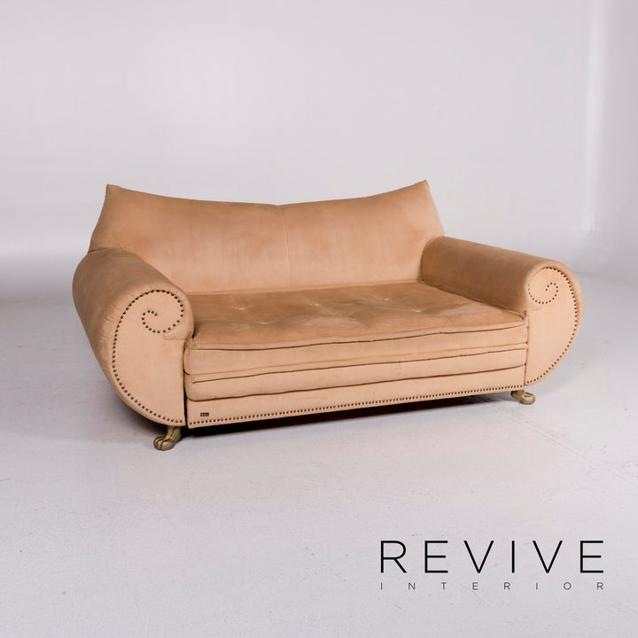 Bretz Gaudi fabric sofa beige sleeping function couch #11201