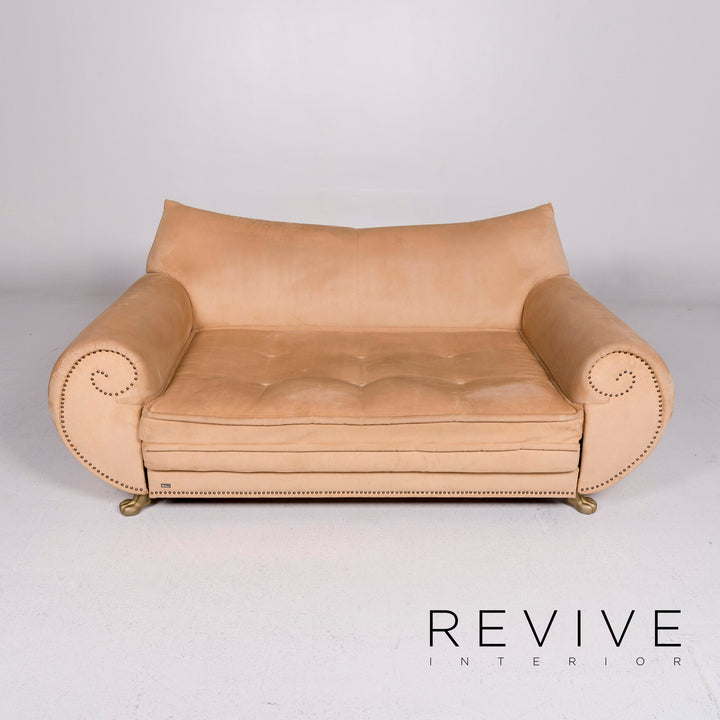 Bretz Gaudi fabric sofa beige sleeping function couch #11201