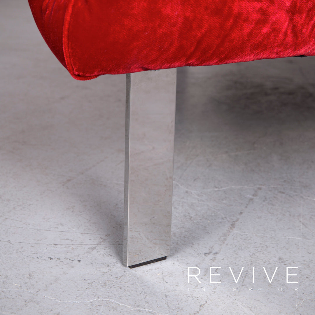 Bretz Highland Designer Fabric Sofa Red Corner Sofa Couch #6651