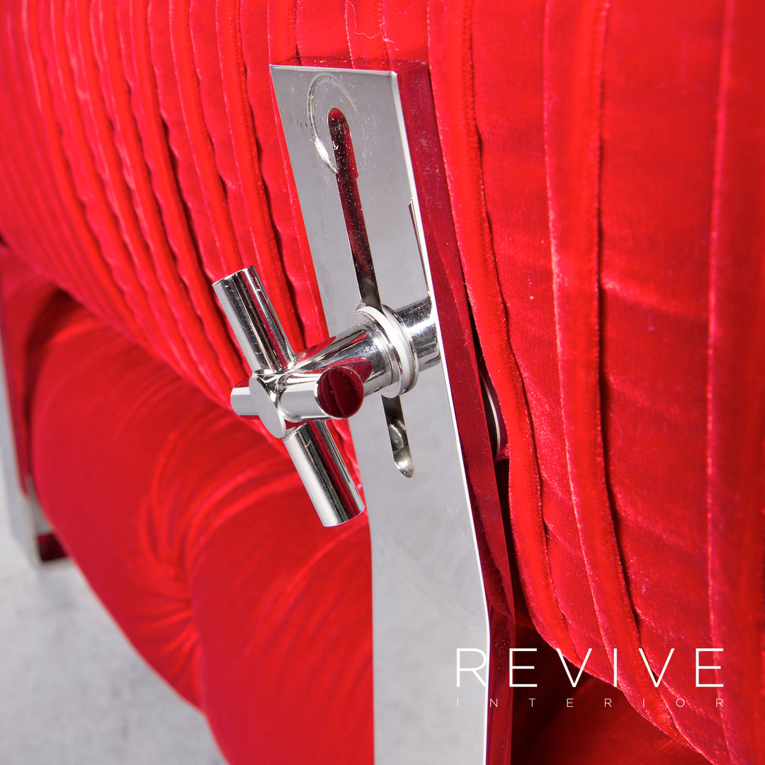 Bretz Highland Designer Fabric Sofa Red Corner Sofa Couch #6651