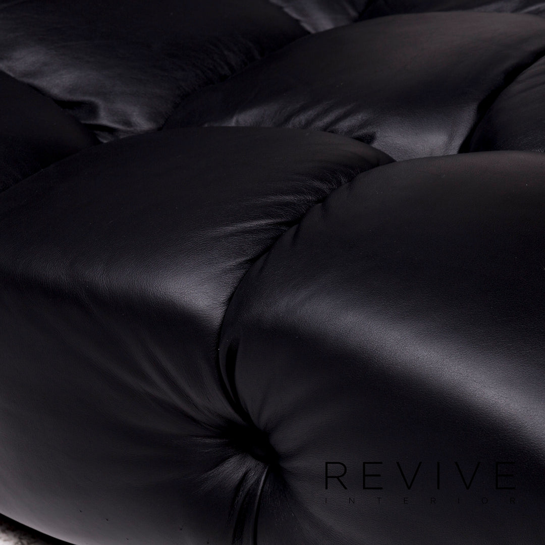 Bretz Laola Designer Leather Lounger Black Relax #9668