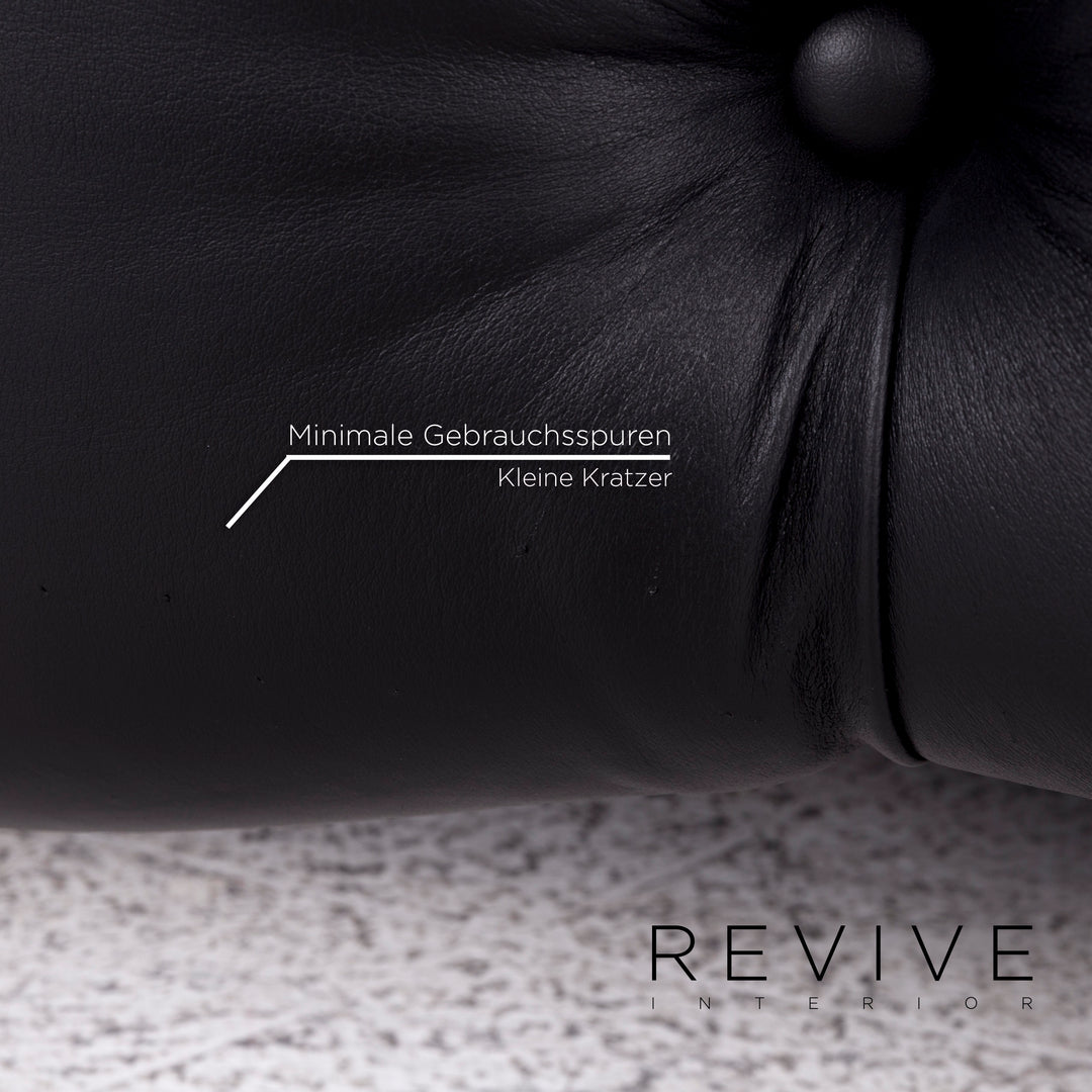 Bretz Laola Designer Leather Lounger Black Relax #9668