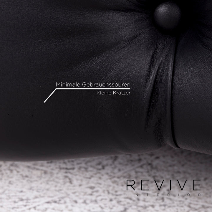 Bretz Laola Designer Leather Lounger Black Relax #9668