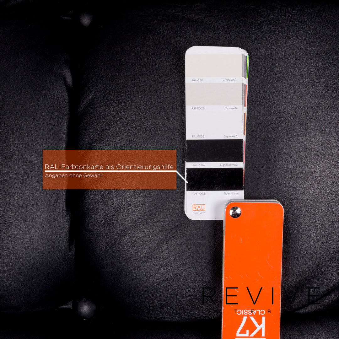 Bretz Laola Designer Leather Lounger Black Relax #9668