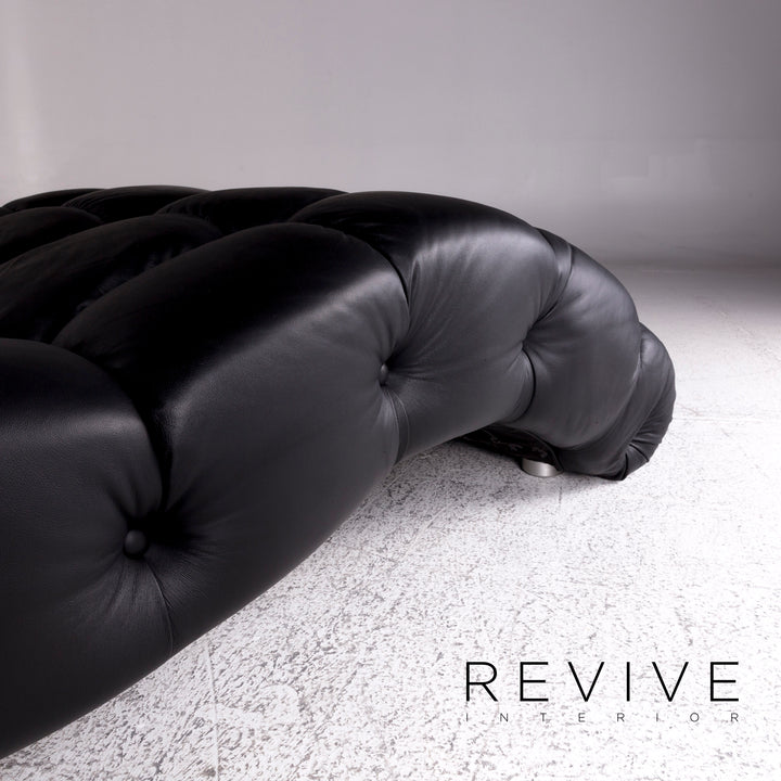 Bretz Laola Designer Leather Lounger Black Relax #9668