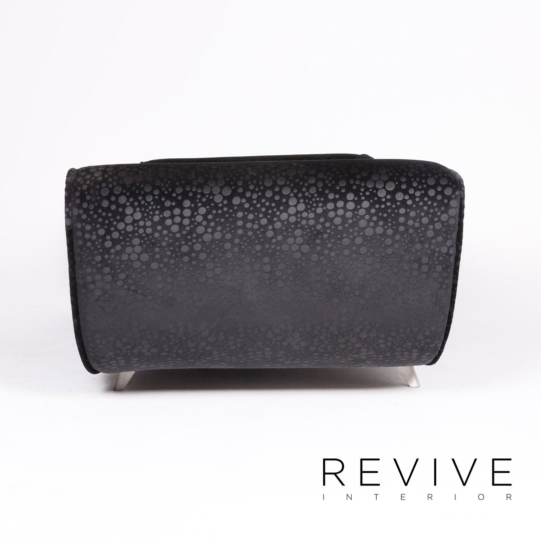 Bretz Laola designer fabric sofa black pattern three-seater couch #8500