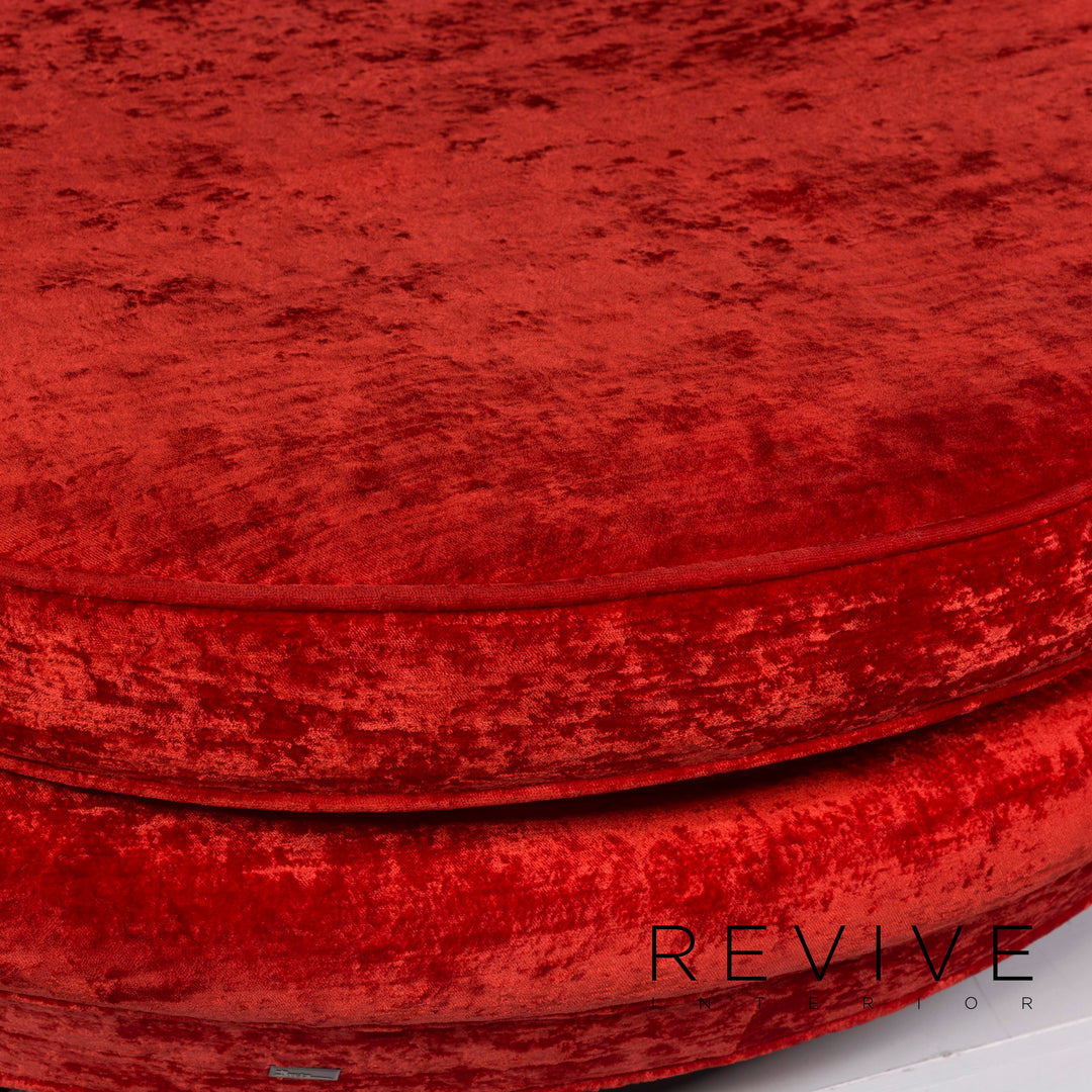 Bretz Loveseat Fabric Armchair Red Armchair #11227