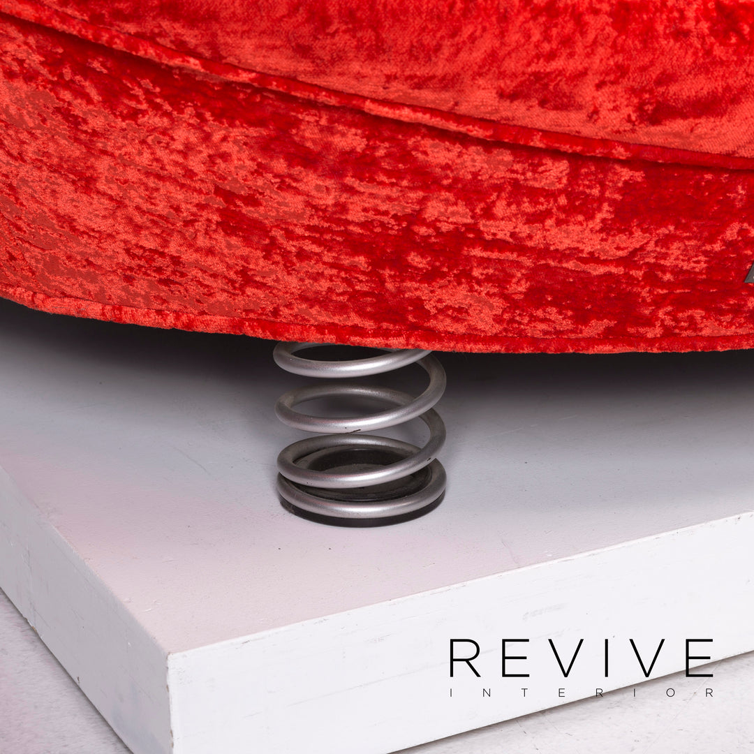 Bretz Loveseat Fabric Armchair Red Armchair #11227