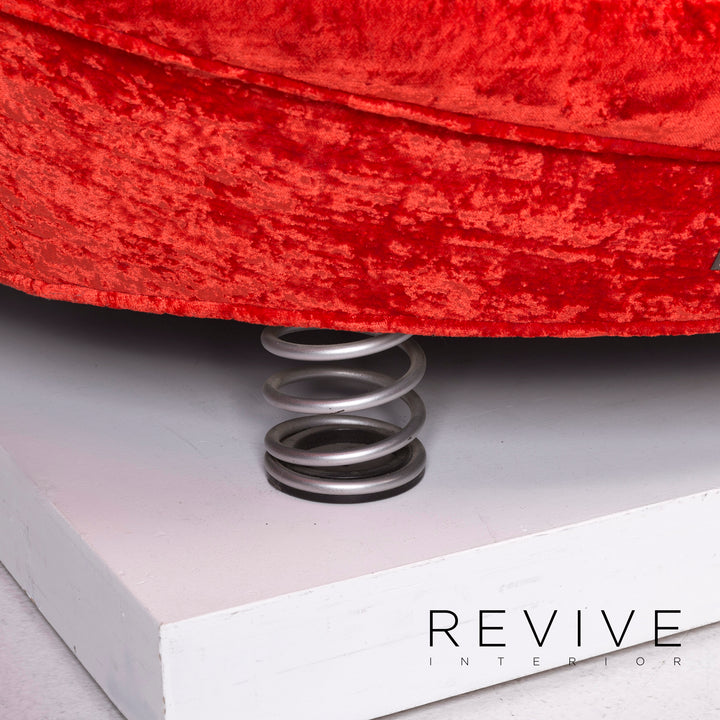 Bretz Loveseat Fabric Armchair Red Armchair #11227