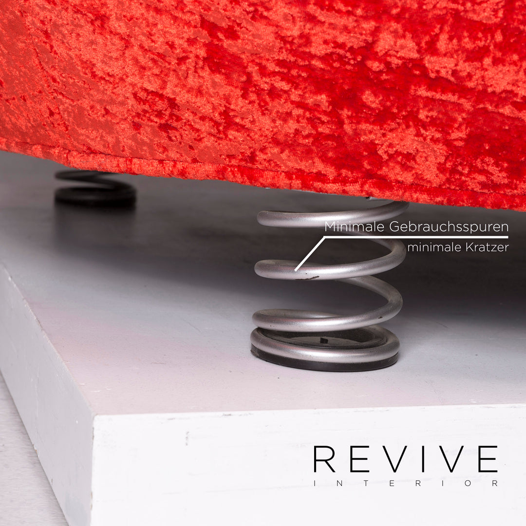 Bretz Loveseat Fabric Armchair Red Armchair #11227