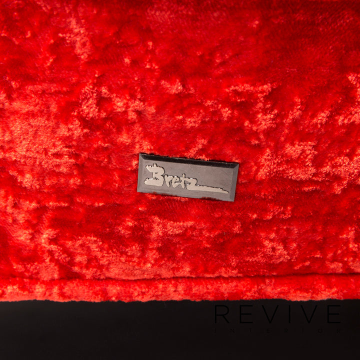 Bretz Loveseat Fabric Armchair Red Armchair #11227