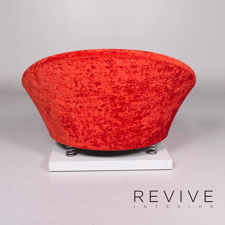 Bretz Loveseat Fabric Armchair Red Armchair #11227