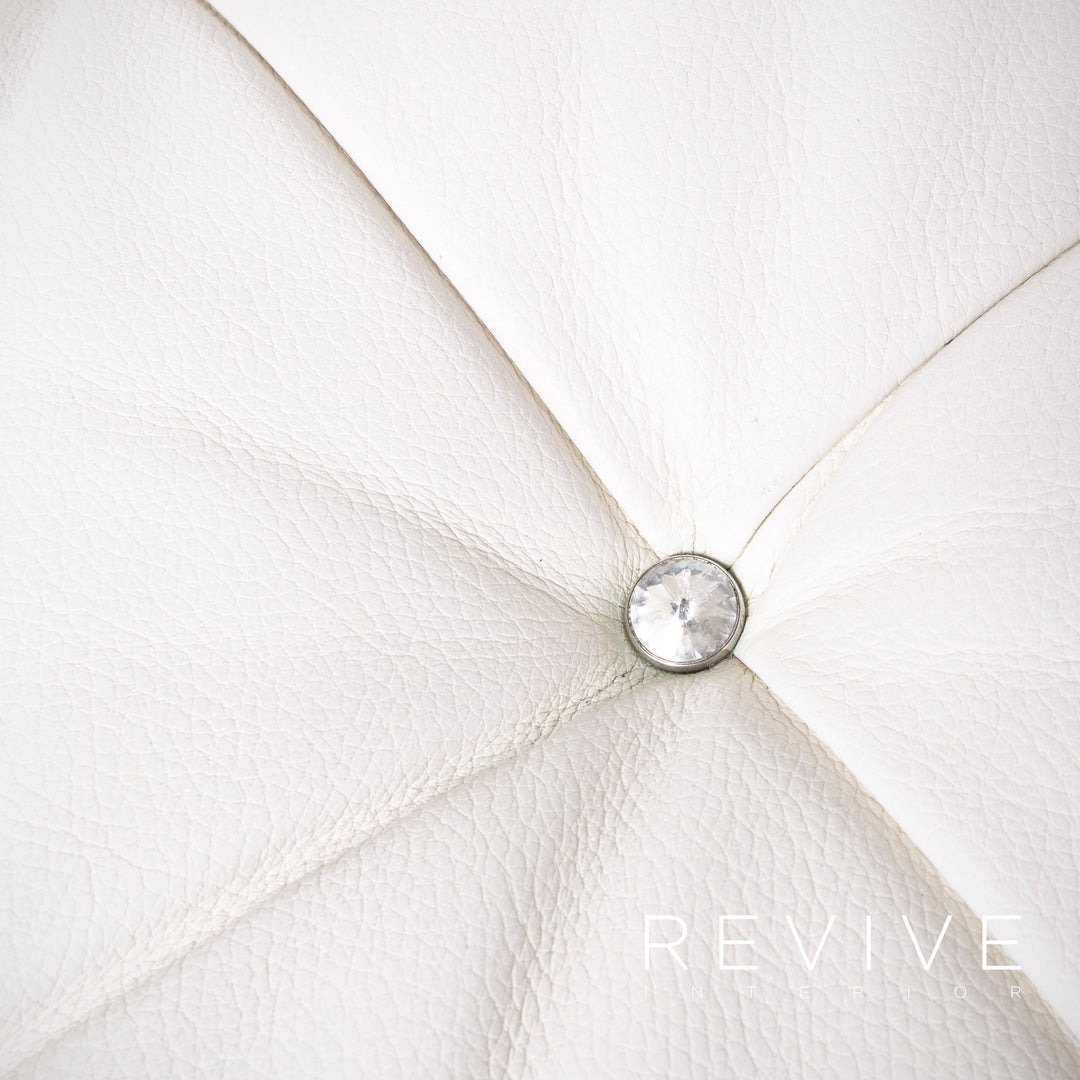 Bretz Marilyn Designer Leather Corner Sofa White Real Leather Sofa Couch #7480