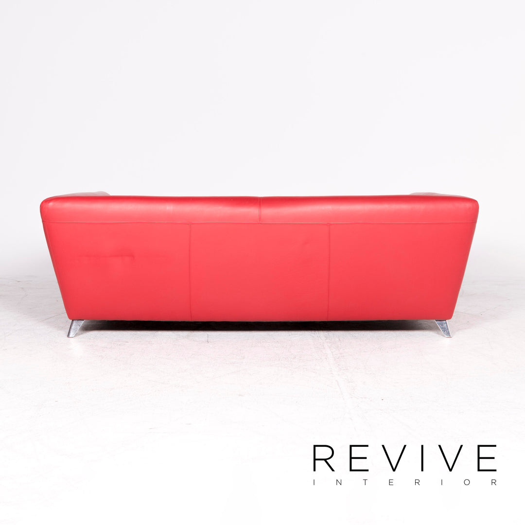 Bretz Monster designer leather sofa red genuine leather three-seater couch #8677