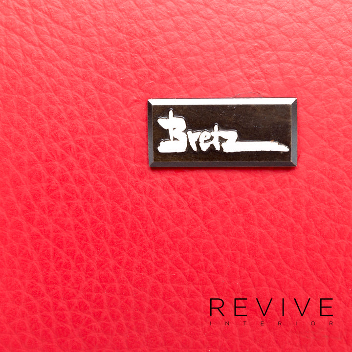 Bretz Monster designer leather sofa red genuine leather three-seater couch #8677