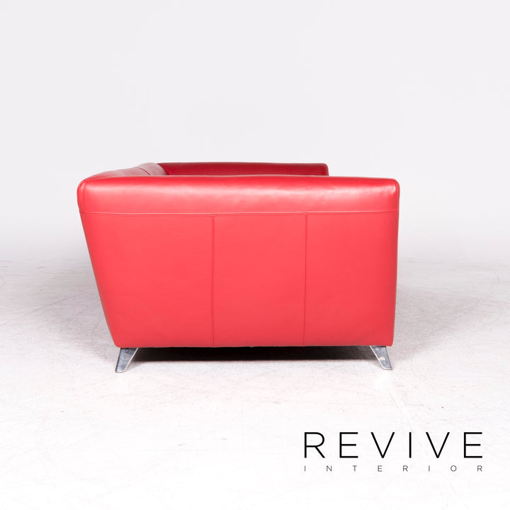 Bretz Monster designer leather sofa red genuine leather three-seater couch #8677