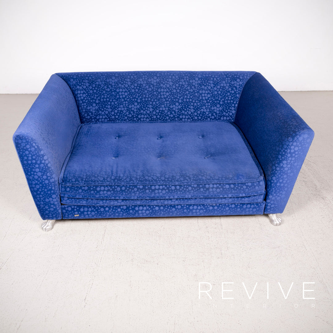 Bretz Monster Fabric Sofa Blue Three Seater Sofa Bed #8231