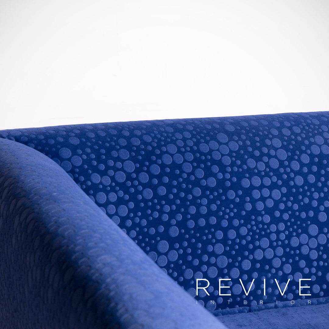 Bretz Monster Fabric Sofa Blue Three Seater Sofa Bed #8231