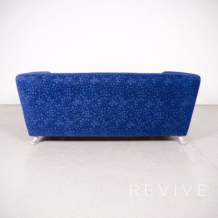 Bretz Monster Fabric Sofa Blue Three Seater Sofa Bed #8231