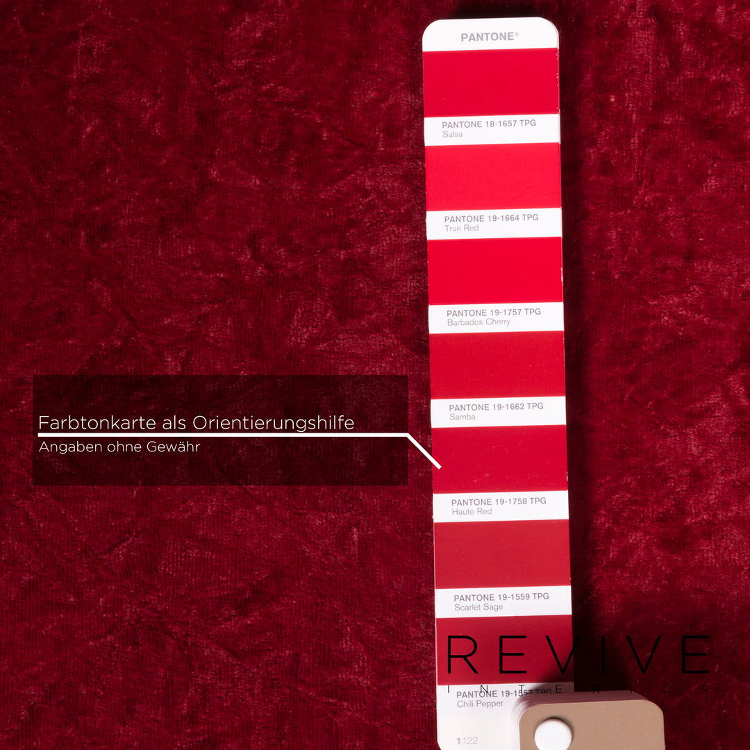 Bretz Gaudi Samt Sessel Rot #11803